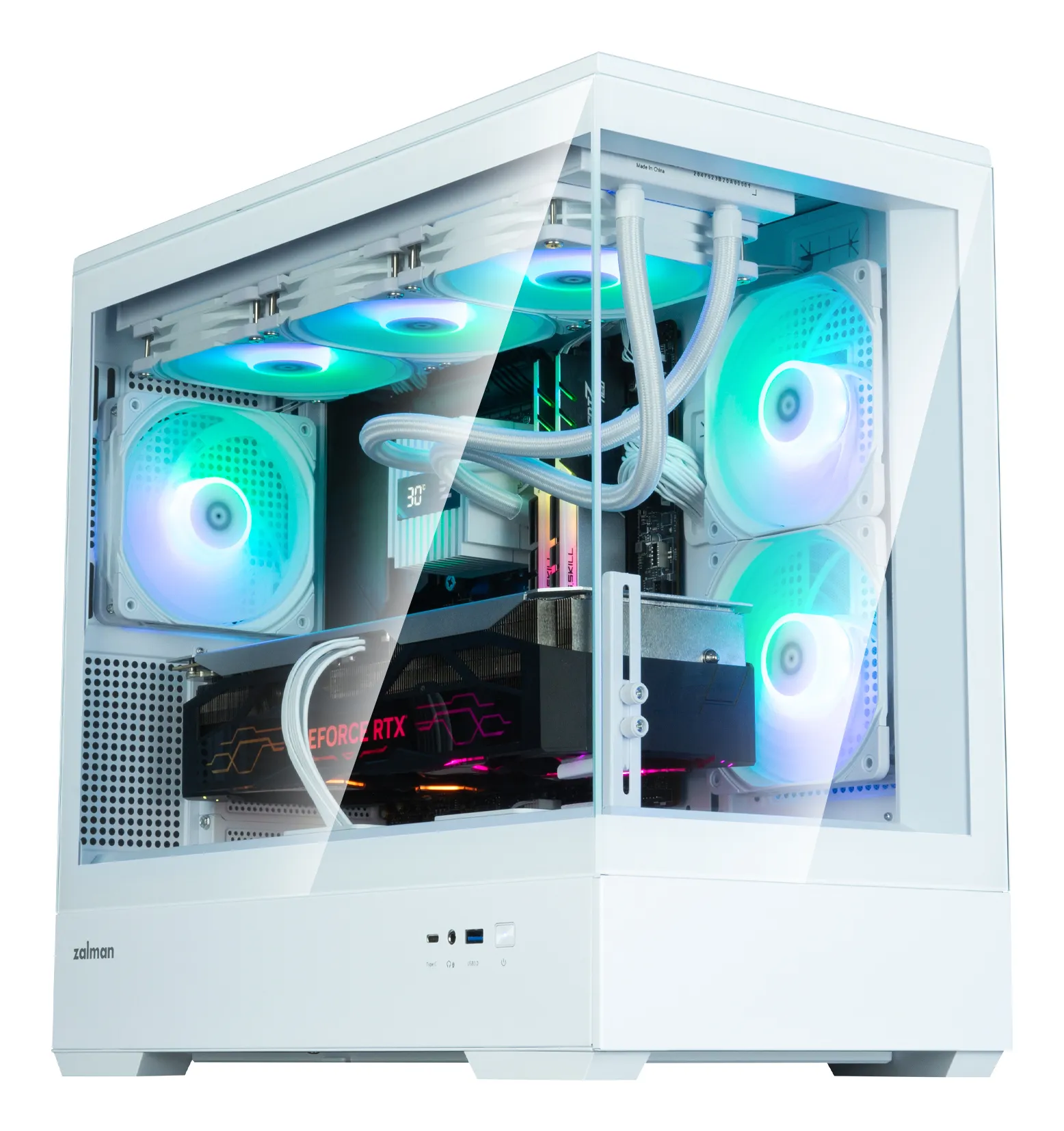 Zalman P30 V2 - Mini Tower case, window, white - Multitronic Zalman P30 V2 - Mini Tower case, window, white - Multitronic